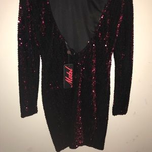 Sequin long sleeve new dress